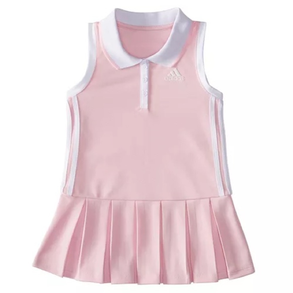 Adidas girl tennis dress. Size 6. Pink